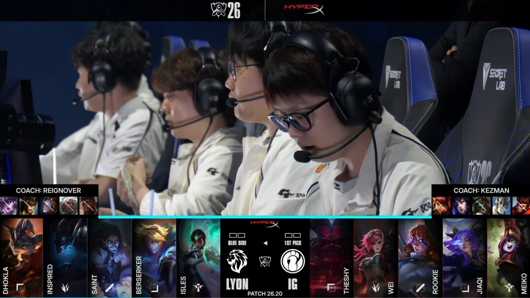 1xBET IG vs LYON 手感火热 IG能否继续强势